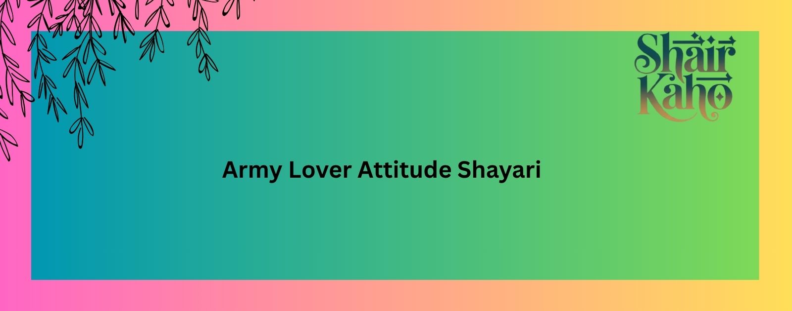 Army Lover Attitude Shayari
